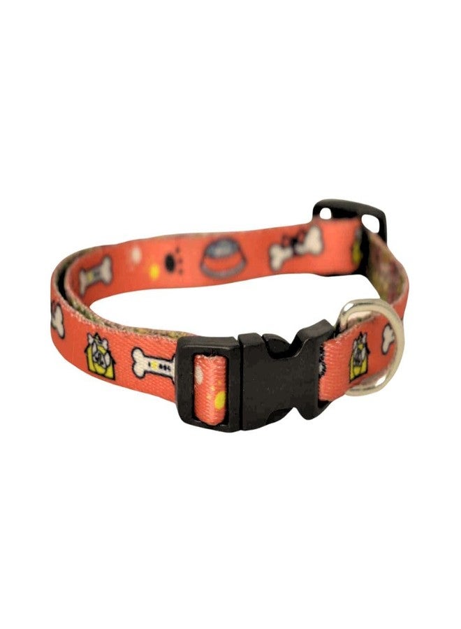 PET FUN Nylon & Printed Dog Collar and Leash Combo Set for Daily Training and Walks | Adjustable, Durable, and Stylish for Small to Large Dogs (10 MM, Printed) - Image 2